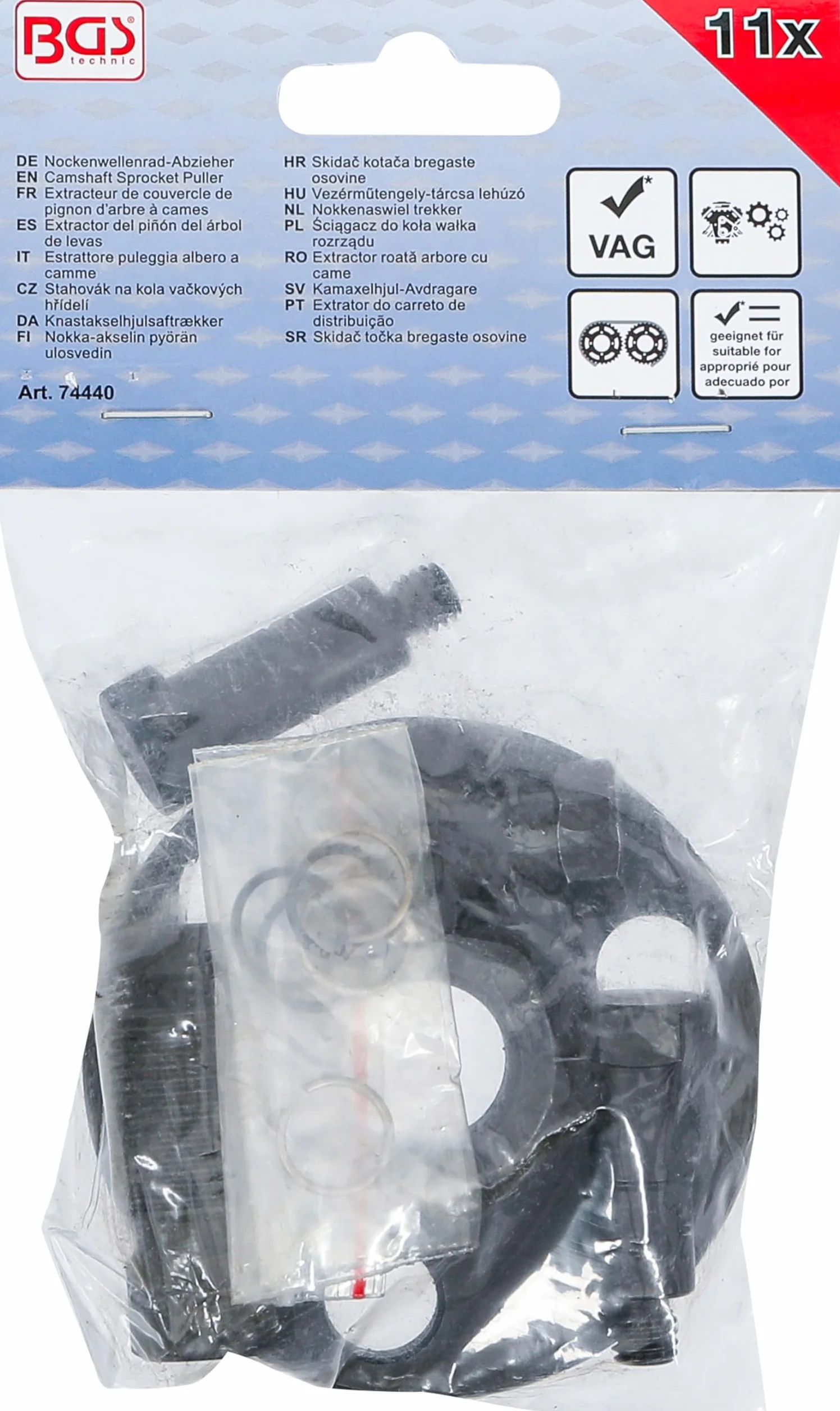 BGS 74440 | Extracteur de couvercle de pignon d’arbre à cames | pour VAG 1.6, 2.0 TDI CR