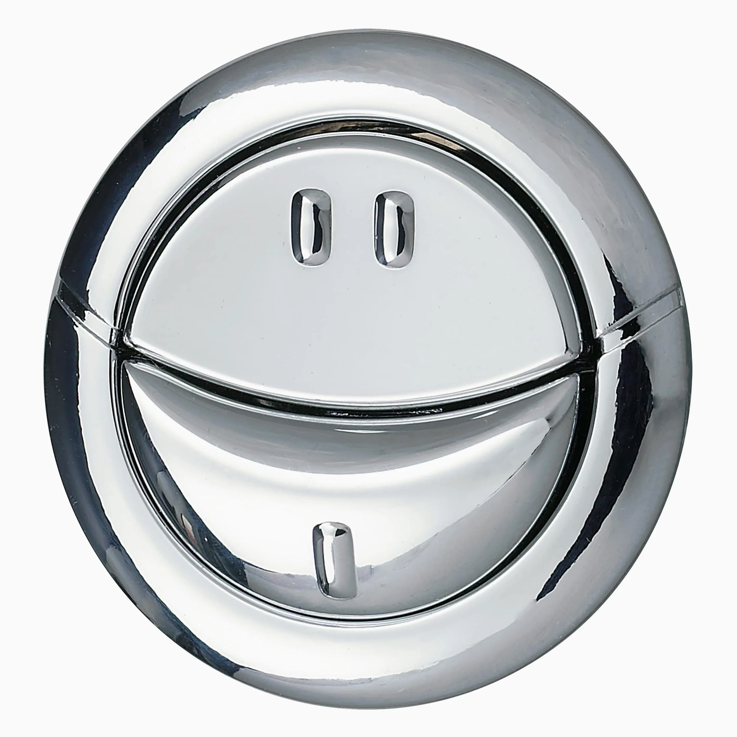 Wirquin 10722802 Mécanisme chasse d'eau wc double chasse avec bouton poussoir à câble MW2, gris