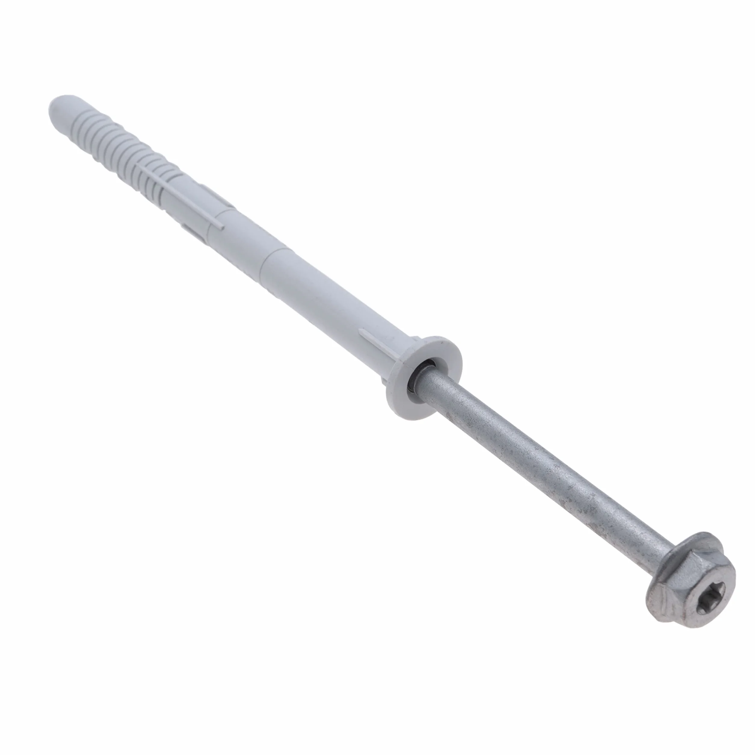 10x140 Vis Bouchon Fast-K Torx Hexagonales et Keple 25 Packs de vis de Fixation Murale avec vis à Béton en Acier Inoxydable Vis d'ancrage Mural et Ensemble de Chevilles de Fixation Murale pour Briques