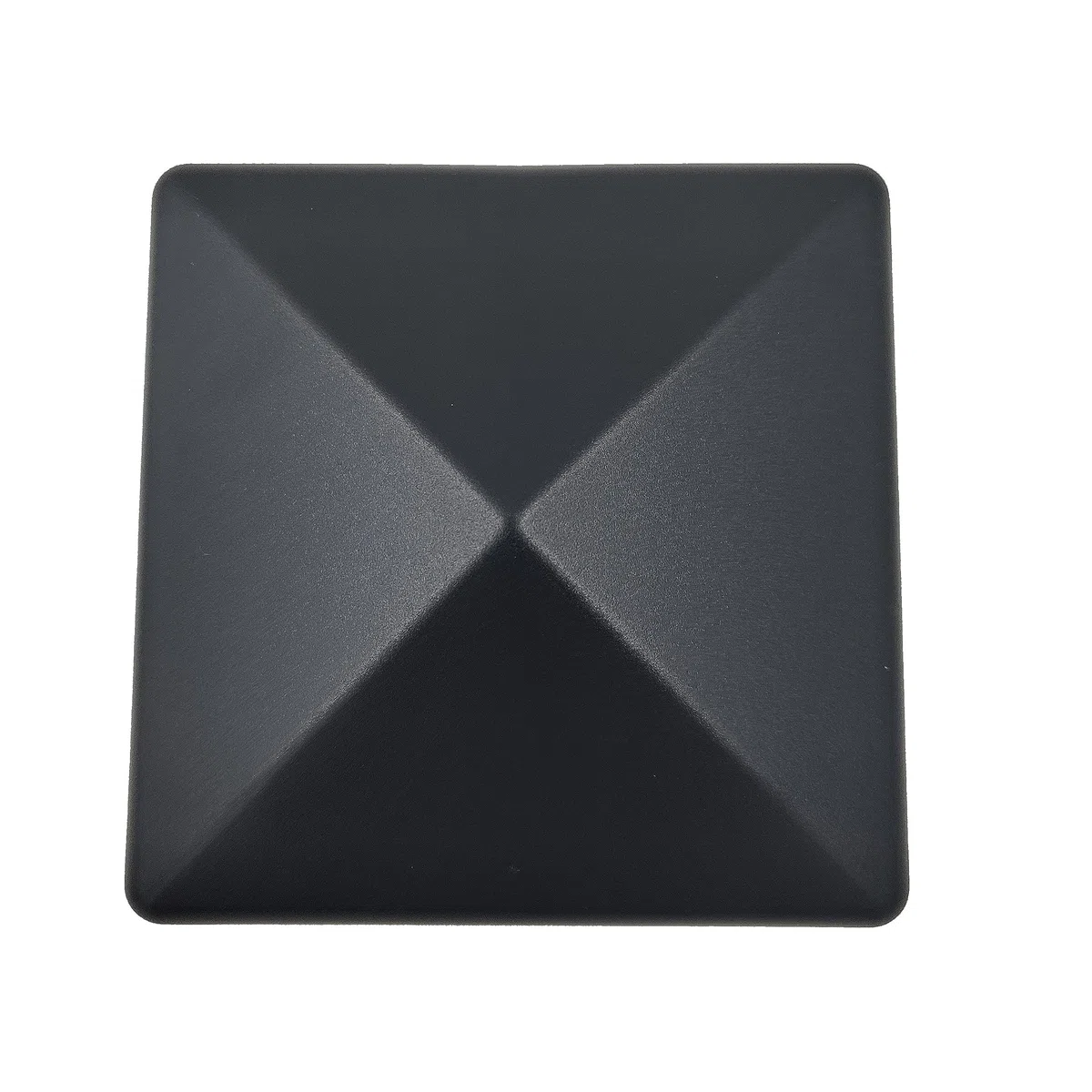 Lot de 10 capuchons de clôture de 90 mm - En pyramide - Anthracite - Pour poteaux de 9 x 9 cm (stabilisé aux UV/fabriqués en Allemagne)