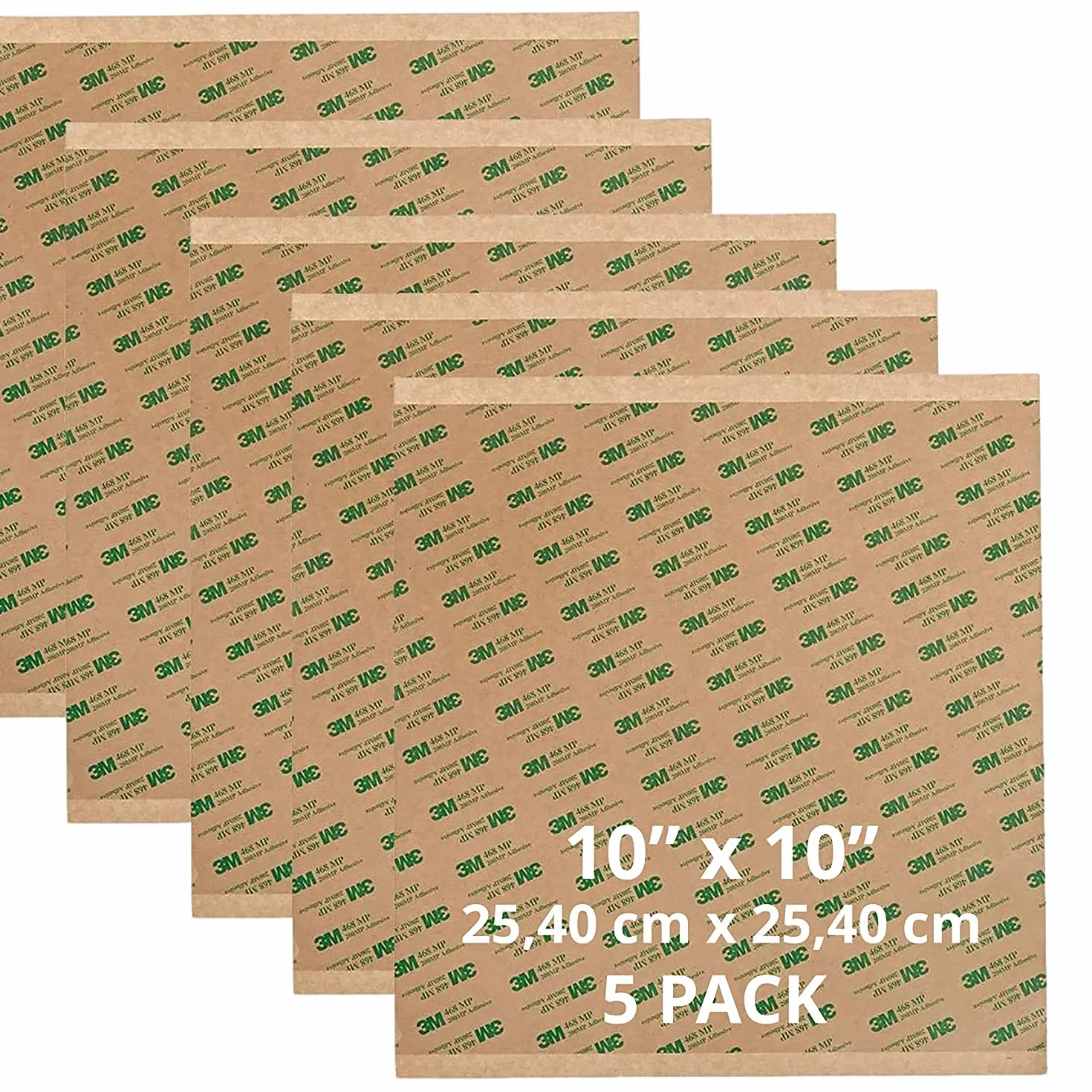 ACIT - 3M 468 MP, double face transfer, 5 feuilles (10'' 25,40 cm x 25,40 cm)