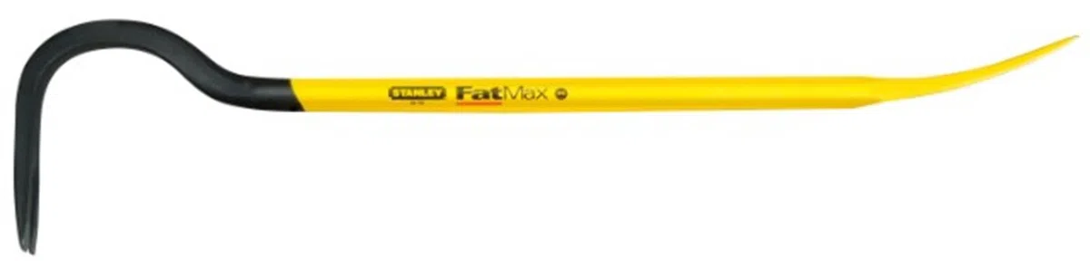 STANLEY 1-55-503 Pied-De-Biche 600 Mm Gamme FATMAX - Acier Au Carbone Trempé - Ultra Léger - Grand Levier - Partie Semi-Plate En U - Entaille Supplémentaire Pour Arracher Les Clous