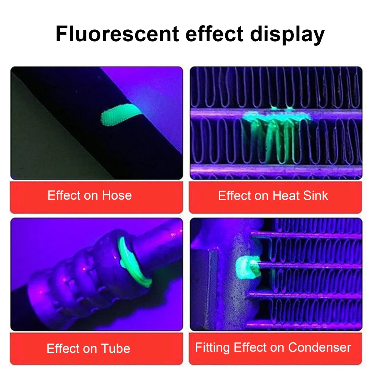 Kit De Détecteur De Fuite pour Climatisation Auto | Lampe Torche De Test De Fuite pour Climatiseur - Testeur De Fuite Polyvalent Et Efficace pour Voitures Et Appareils De Congélation