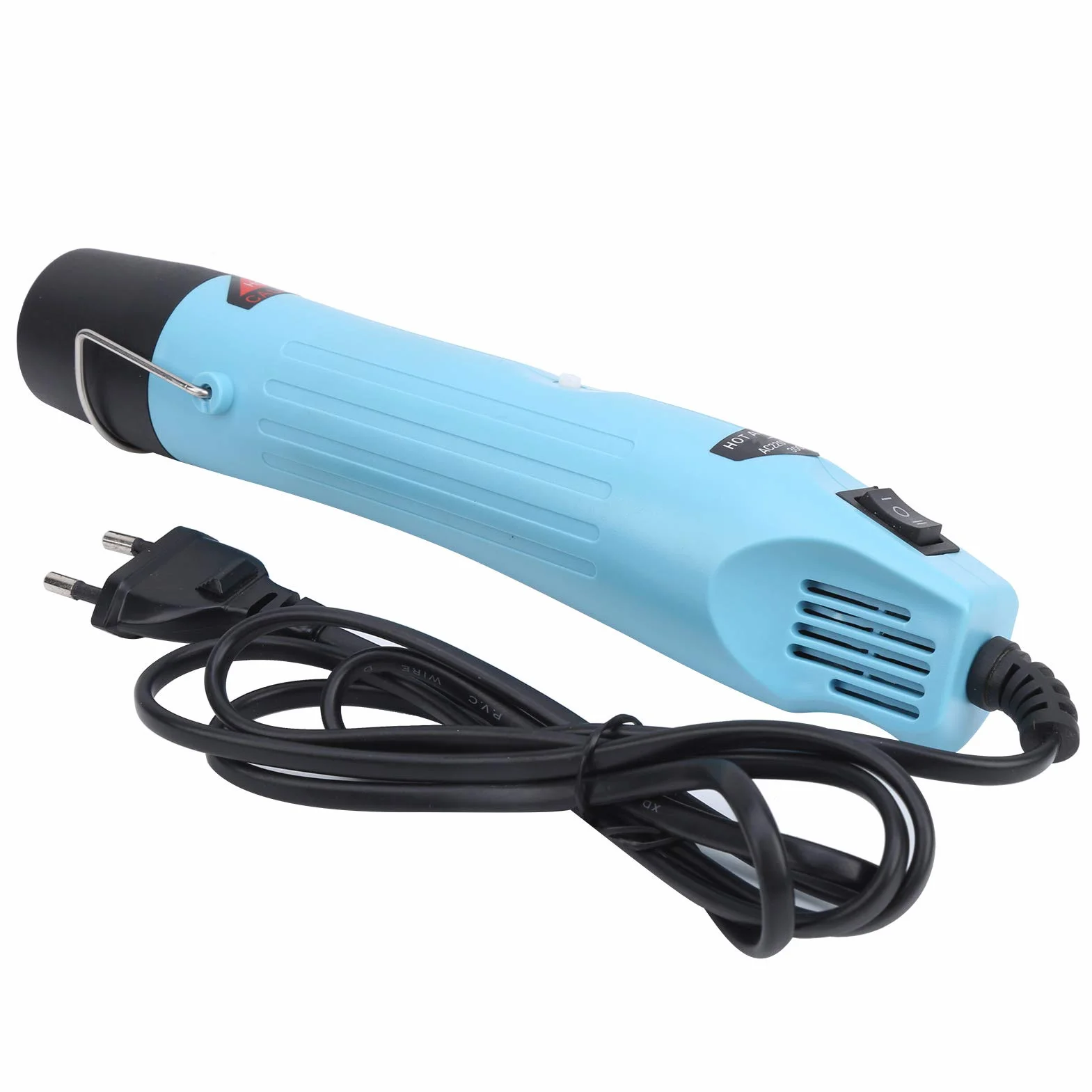 Pistolet Air Chaud 300W Température Variable 60-210°C avec Buses pour Soudage Désoudage Prise EU 220V