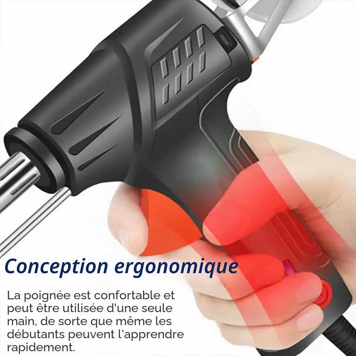 Ayyecoeeye Ensemble de 5 pièces de soudeur polyvalent Ayyecoeeye Pistolet de soudage laser industriel chauffant à l'intérieur, pistolet à souder multifonction pour bricolage industriel domestique