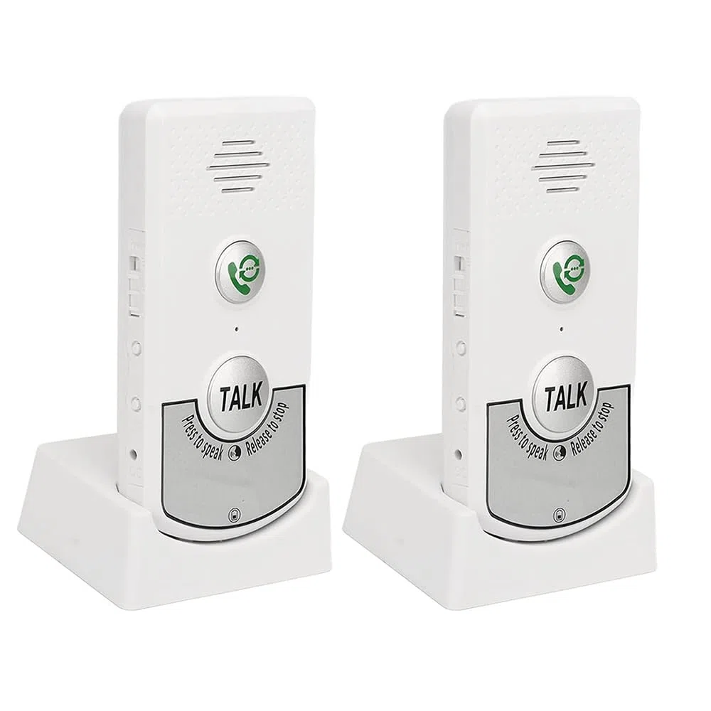 Lotvic Interphone sans Fil, Système D'Interphone sans Fil à 2 Voies pour la Maison, Sonnettes D'interphone Vocal, pour Maison, Bureau, Personnes âgées