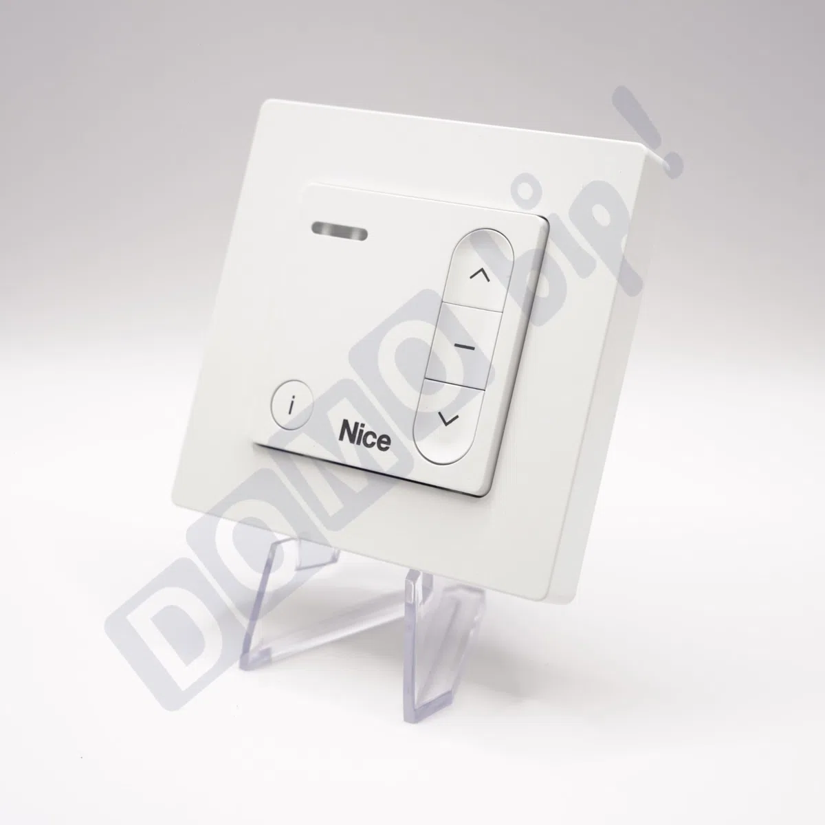 Nice - Télécommande murale Domì w1 - Emetteur mural bidirectionnel pour volets roulants - Fréquence 433.92 mhz - 3 boutons - Remplace l'ancienne gamme ERA W1 + 1 Porte-clés DOMOBIP