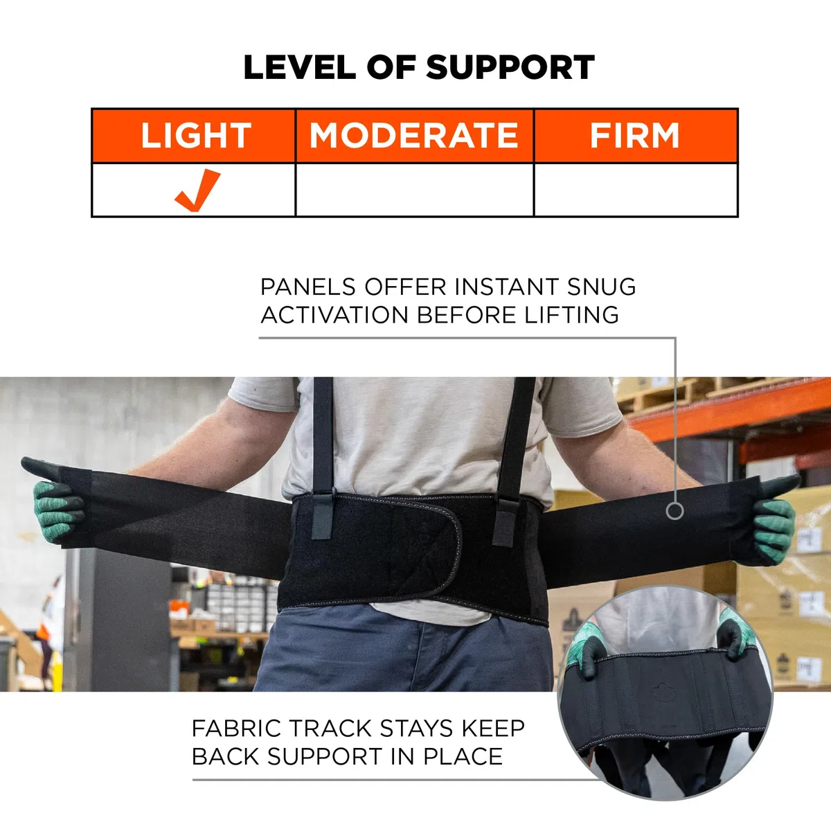 Ergodyne ProFlex 11094 économie Soutien dorsal élastique