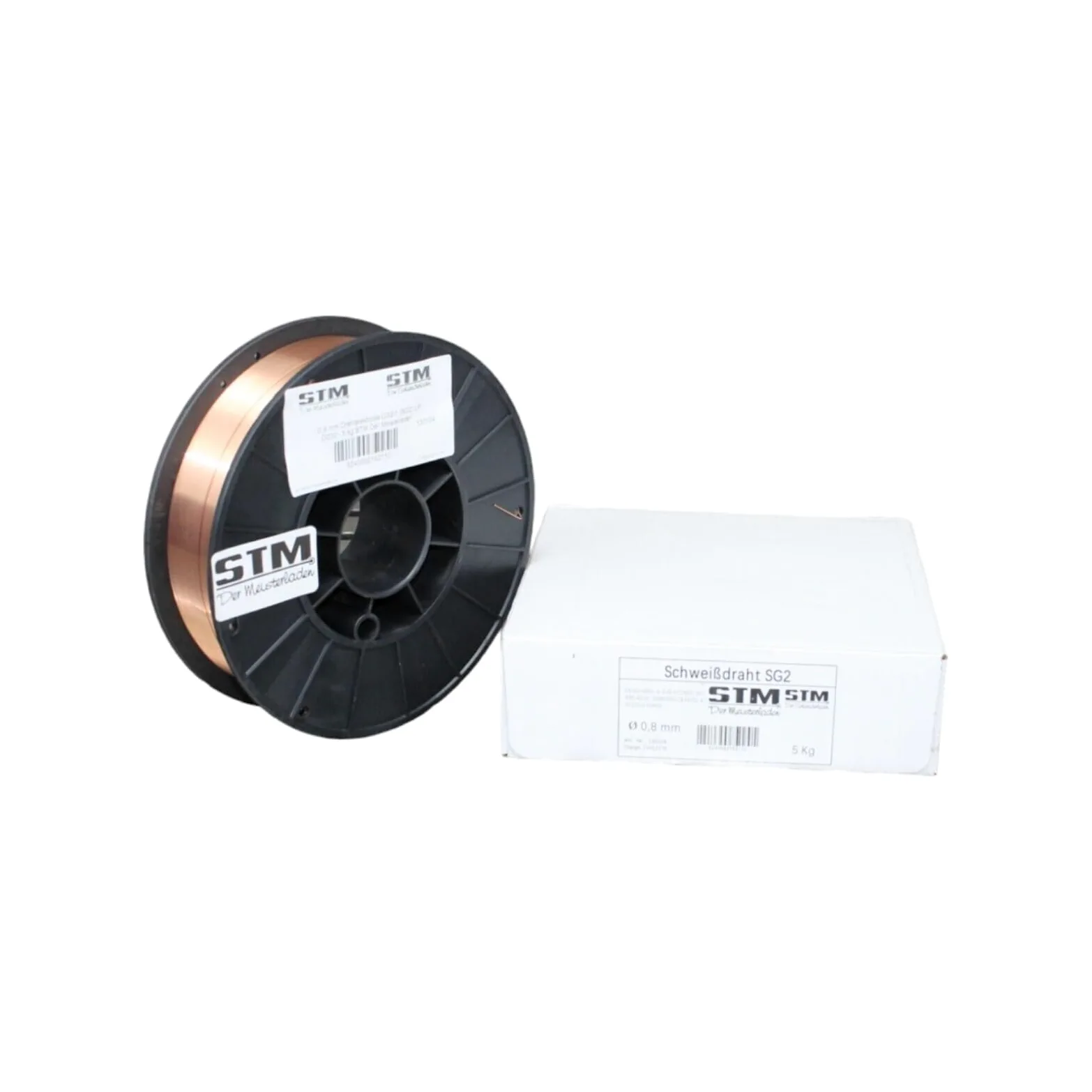 Fil de soudure SG2 5k kg acier cuivré Ø 0,8 ou 1,0 mm CO2 G3Si1 MIG MAG, Taille: 0,8mm