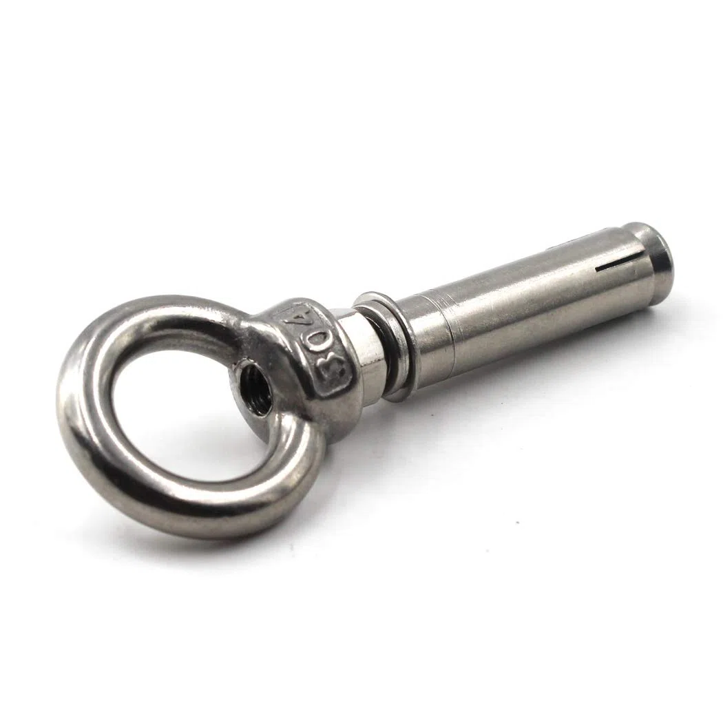 M8x100mm Anneau de levage à anneau à anneau en acier inoxydable 304 (5 pièces)