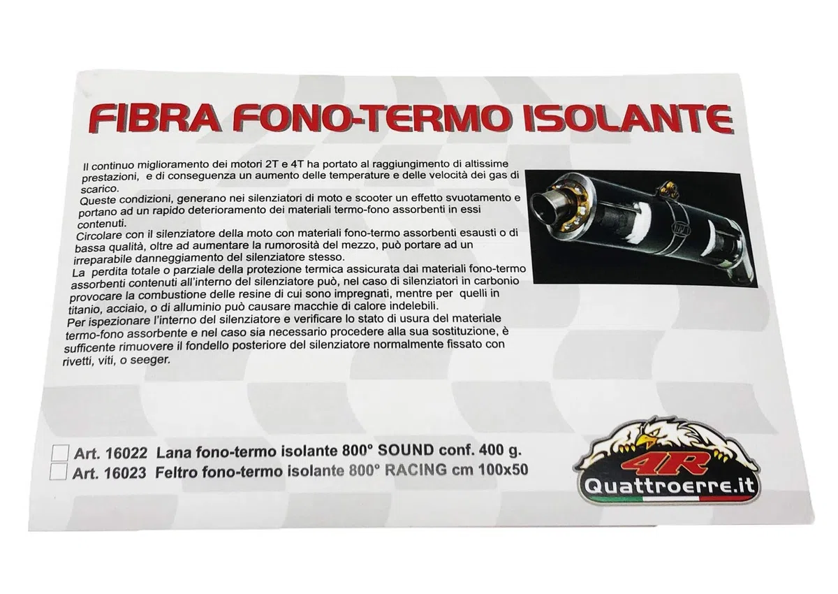 4R Quattroerre.it Laine Isolant Thermique 800 °