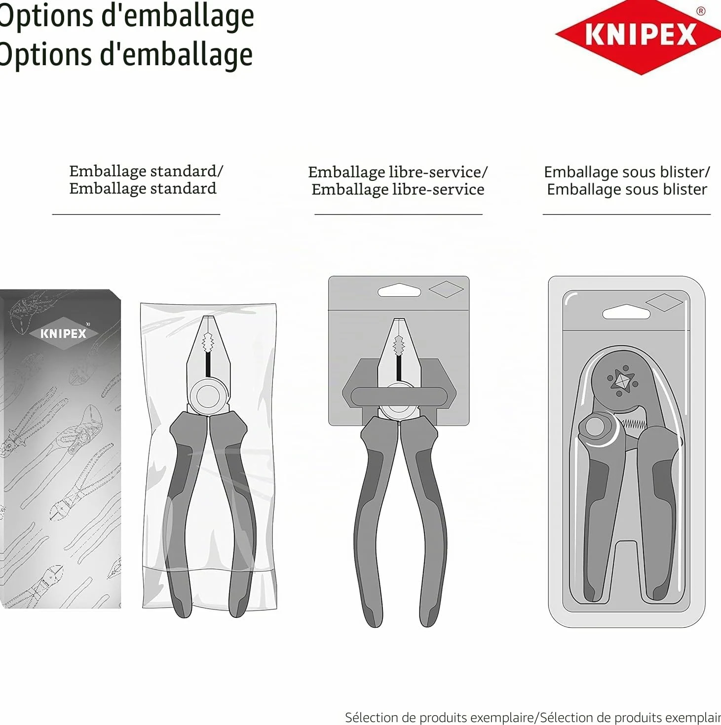 KNIPEX Pince coupante de côté pour l'électronique avec gaines en plastique 125 mm, 75 02 125