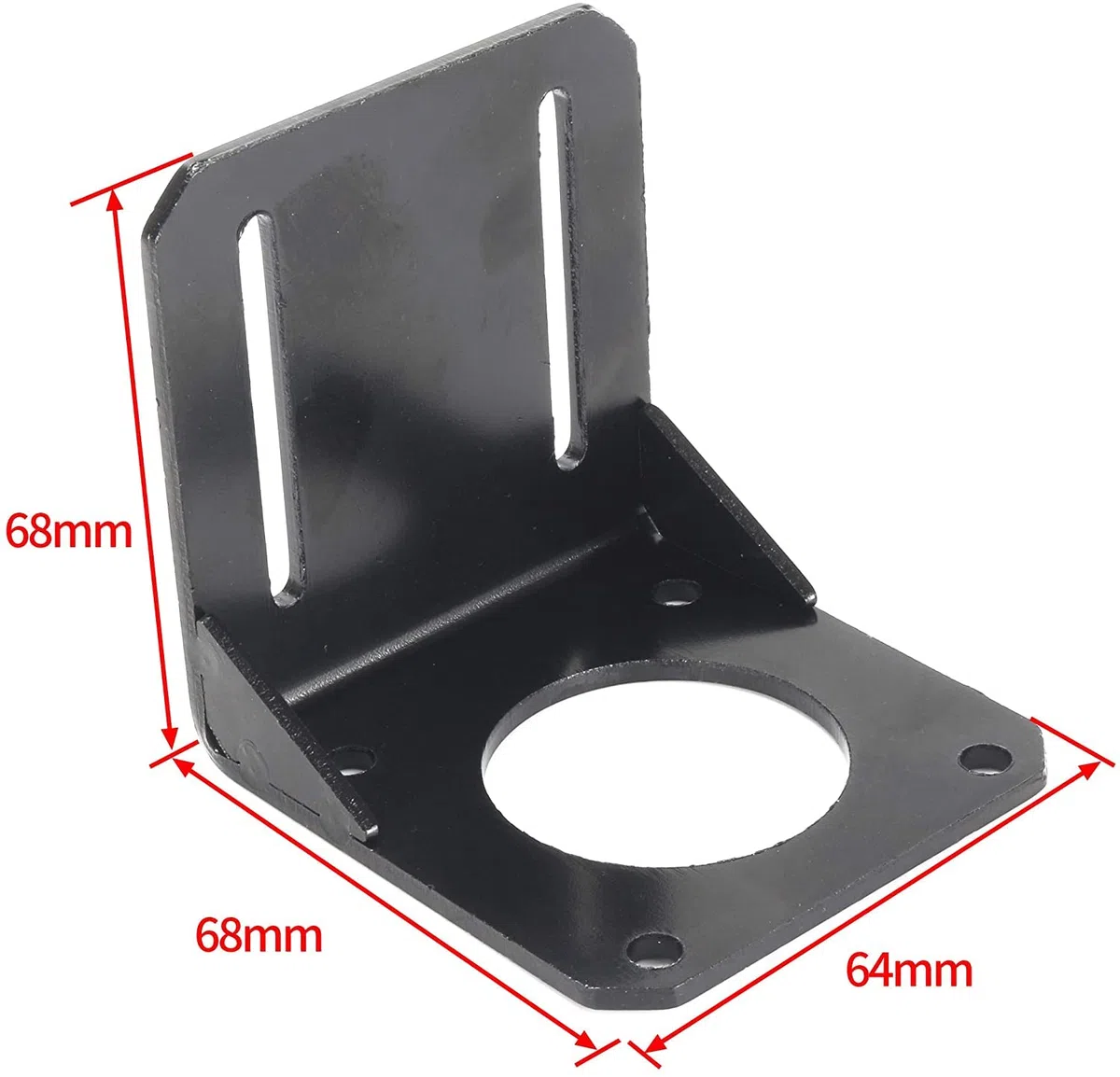 RATTMMOTOR Nema 23 Lot de 4 supports de moteur pas à pas plats de 57 l avec vis en aluminium/acier, NEMA 23 (4 pièces)