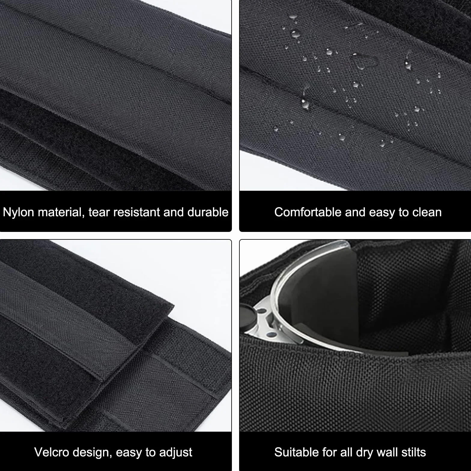 Lot de 2 sangles d'échasses pour cloison sèche – Sangles réglables pour cloison sèche – Sangles de jambe souples pour cloison sèche