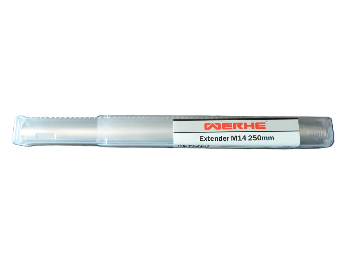 WERHE Rallonge M14 250 mm – Pour meuleuses d’angle et polisseuses – Atteint les zones profondes et difficiles d’accès – En acier dur