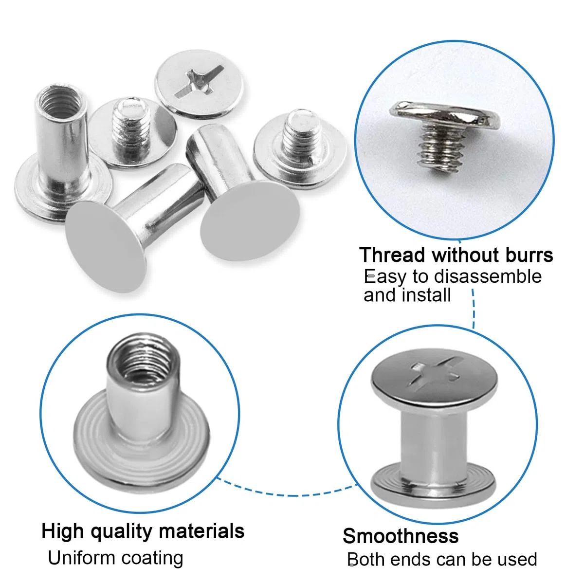 Grommets Eyelets Outils, Oeillets pour Baches, Trousse à Oeillets, œillets Ovales Twist Verrouiller en Laiton, Trousse à œillets Outils pour Bâche, Chaussures, Vêtements, Tentes