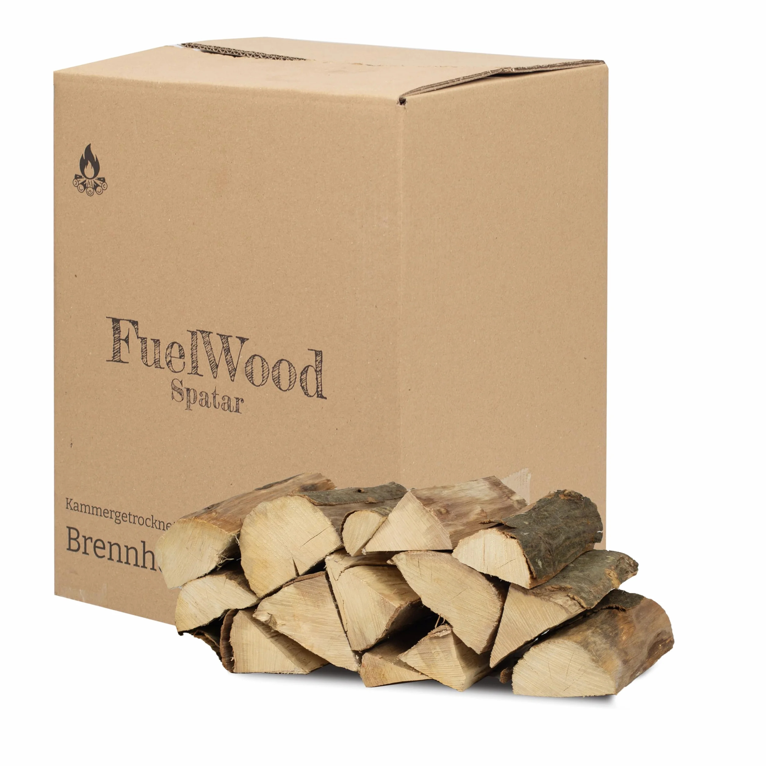 Bois de Chauffage en Charme Séché au Four 25 cm Moins de 15% d'Humidité 25 litres