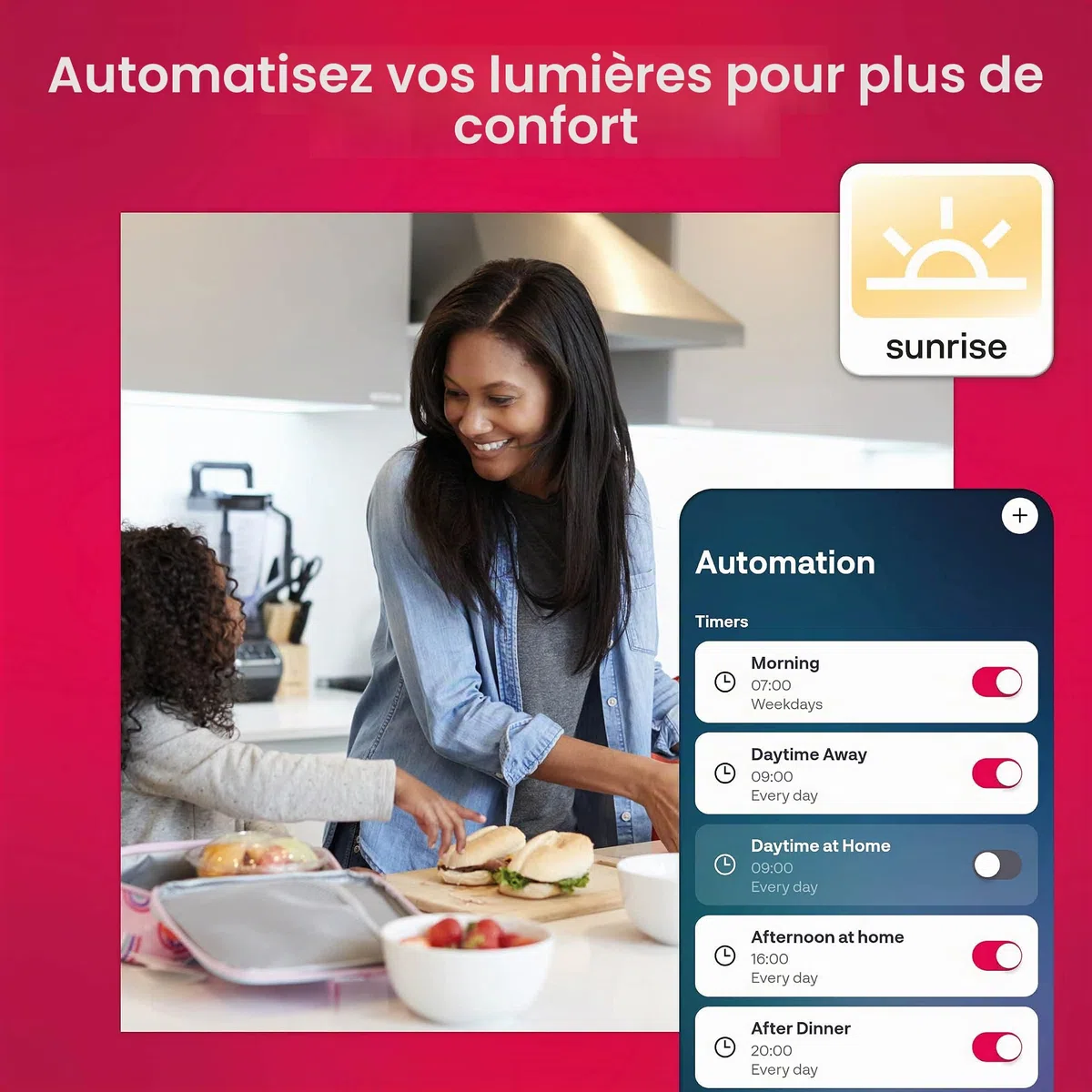 innr Zigbee Gateway, WLAN, Fonctionne avec Alexa, Siri Shortcuts, Hub Zigbee pour éclairage intelligent, commande vocale, contrôle intelligent, pont Zigbee, BG 220