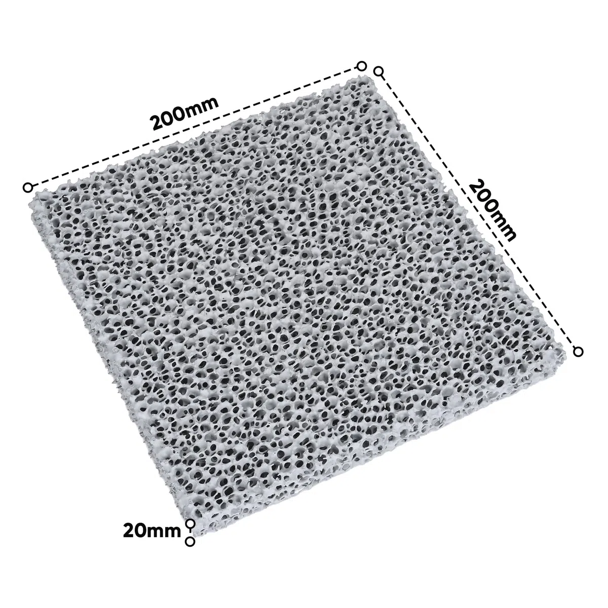 Lot de 2 filtres à poussière fine pour cheminées, 200 x 200 x 20 mm, compatibles avec les filtres Hark pour la rénovation des cheminées et poêles