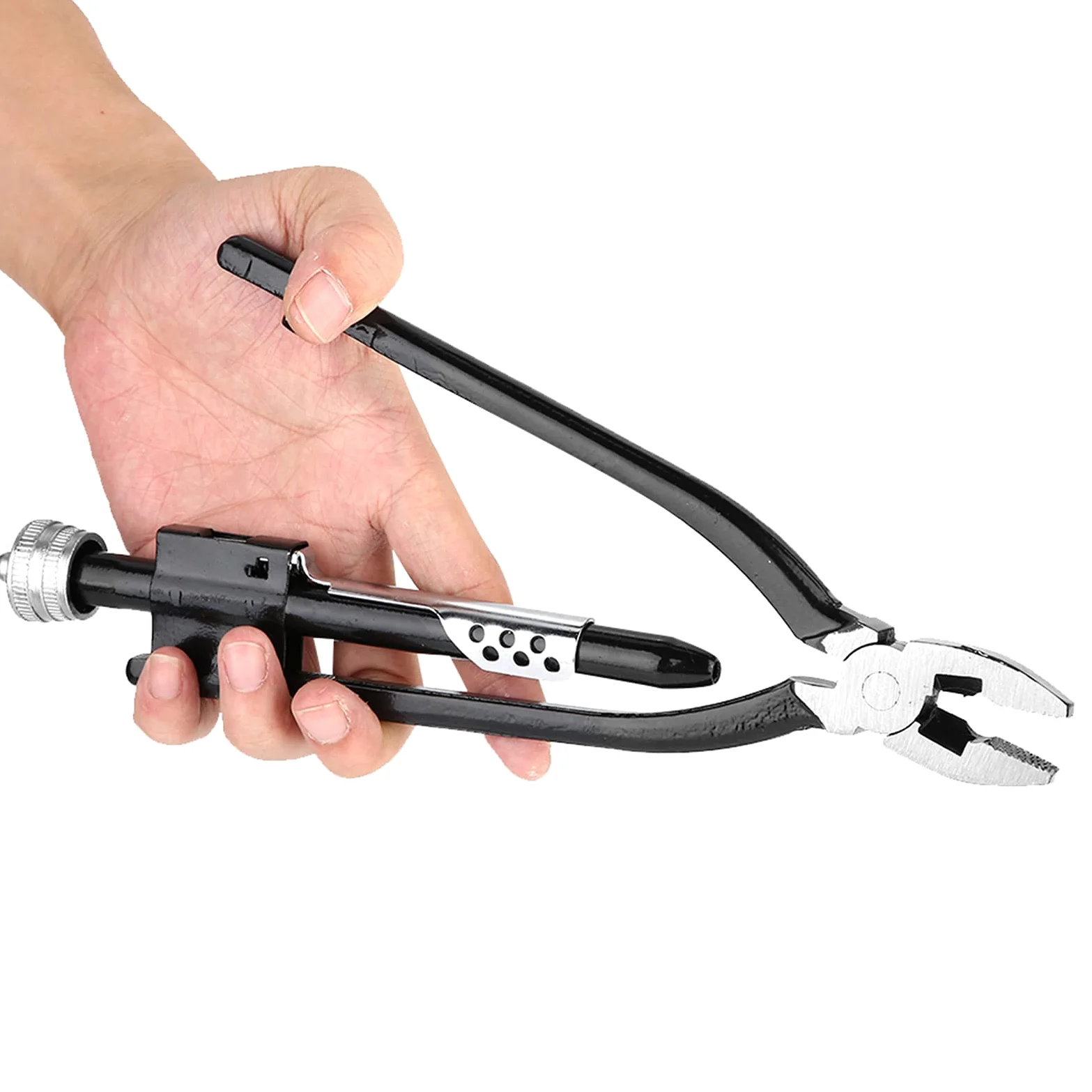 Pince à Torsader le Fil de Sécurité, 23 cm Acier au Carbone, Outil de Verrouillage Multifonction pour Câblage Électrique et Entretien Mécanique
