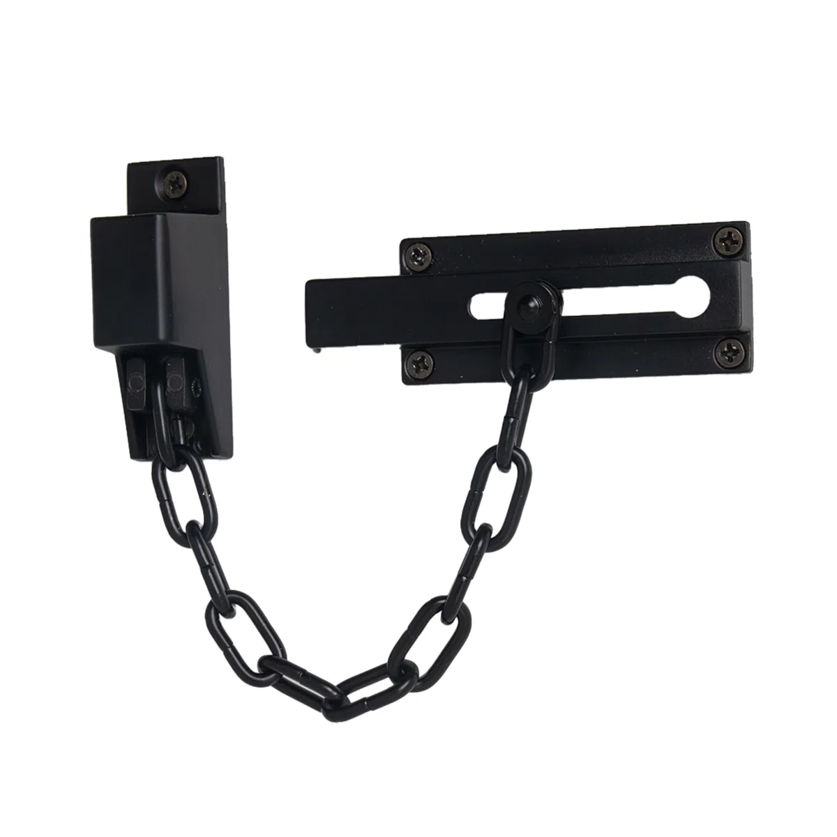 Chaîne de verrouillage de porte XFORT en laiton poli, chaîne de sécurité pour porte avant avec mécanisme de déverrouillage par clé externe.