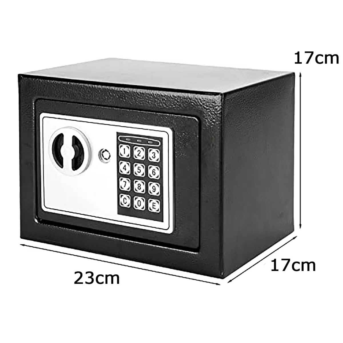 Outvita Coffre Fort Mural Avec Serrure Électronique - Code/2 Clés - 4,8L (23 x 17 x 17 cm)