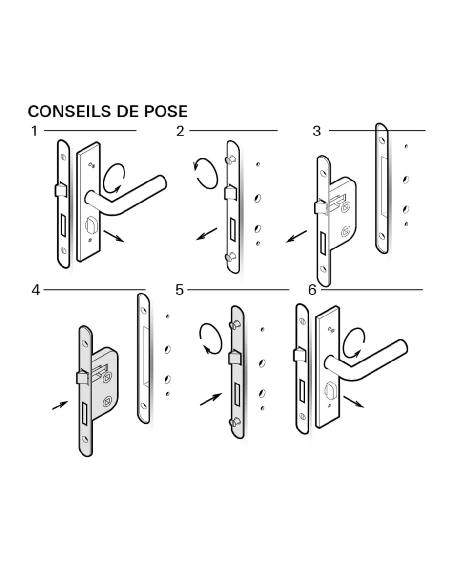THIRARD - Boîtier de Serrure Encastrable à Crochet à Cylindre pour Porte Coulissante - Axe 50 mm - Bouts Ronds - Coffre Acier Embouti - Pêne Crochet Laiton - Têtière et Gâche Plate Acier - Gris