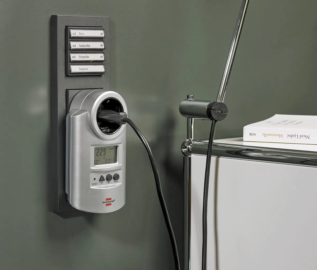 Brennenstuhl 1506600 Primera-Line PM 231 E Appareil de mesure de consommation d'énergie, 230 V, Gris, 5 m