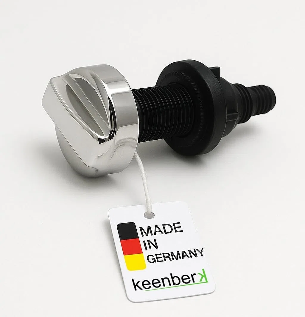 Set excentrique pour éviers de cuisine : embout pivotant Exenter et bouton pivotant – Pièces de rechange premium fabriquées en Allemagne
