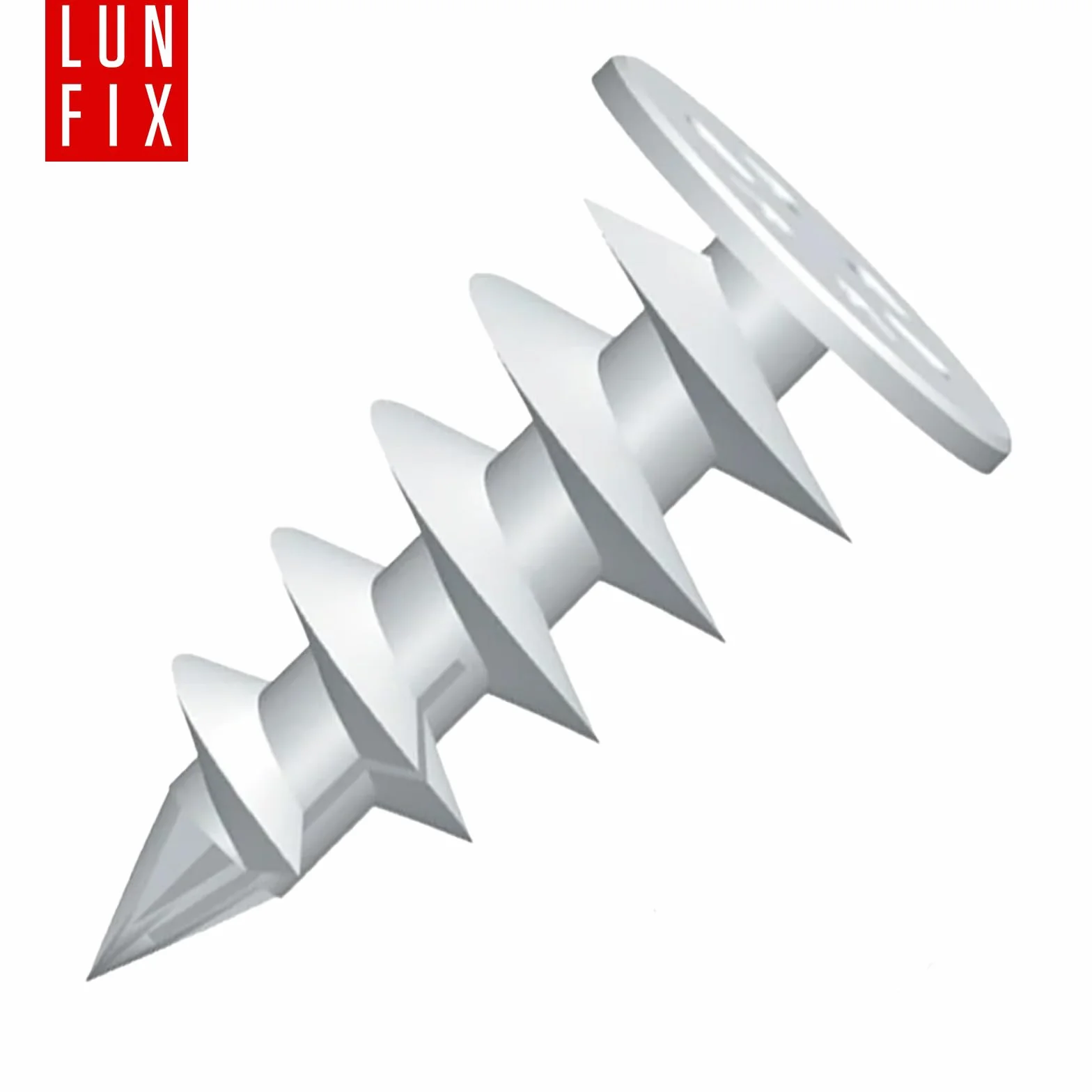 Lot de 100 chevilles d'isolation 85 mm en polyamide, WDVS et polystyrène pour fixation dans l'isolation, plateau Ø 28 mm, pour vis de 4,5 mm, Lun Fix