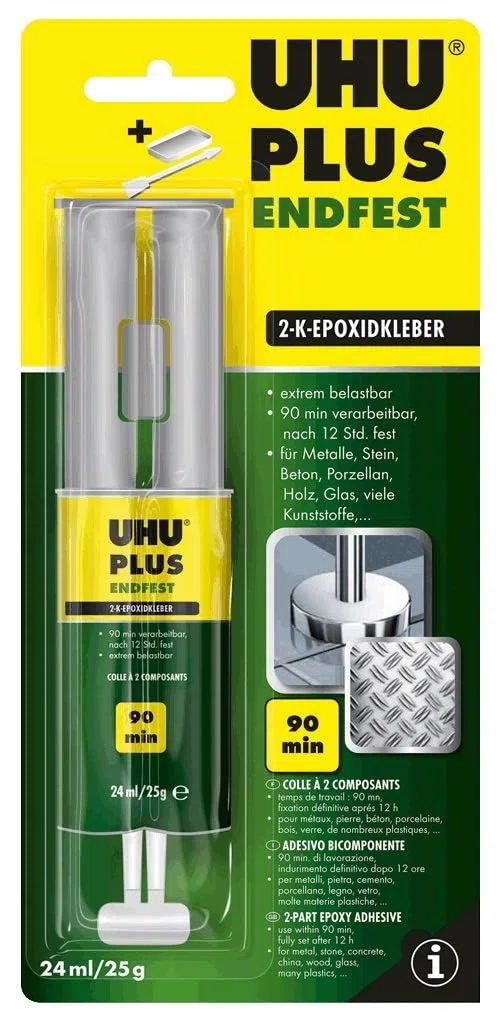 UHU Colle 2 composants plus endfest 300, 25 g en seringue
