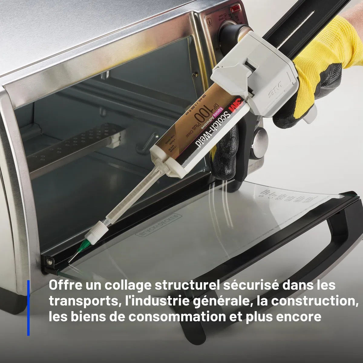 3M Scotch-Weld 08976 Adhésif époxy, plus 47,9 g, applicateur nécessaire, DP100Plus, transparent