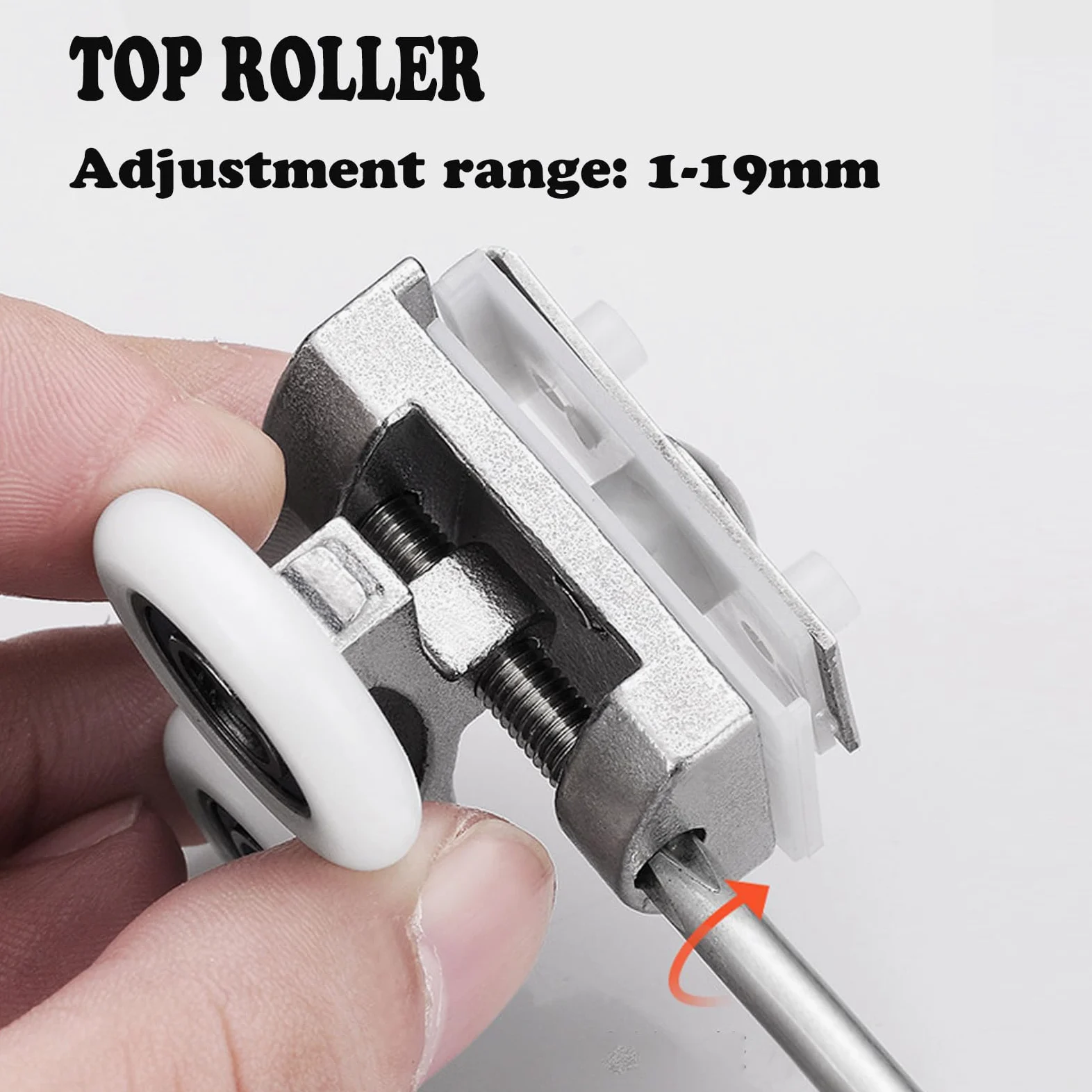 26mm Roulette Porte De Douche, 4pcs 26mm Rouleau De Porte De Douche Dans Portes De Douche, Roulette Porte Coulissante Douche Pour Trou De Verre De 4-8mm