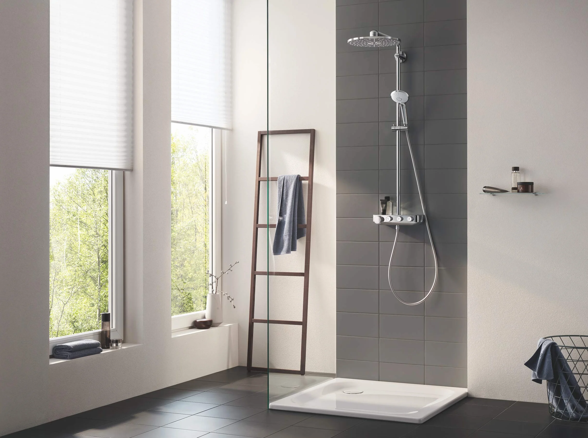 GROHE Colonne de Douche avec Mitigeur Thermostatique Euphoria Smartcontrol System 310 mm Duo 26507000