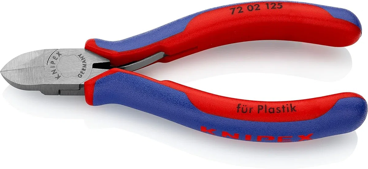 Knipex Pinces coupantes de côté pour plastique avec poignées multimatières 125 mm, 72 02 125