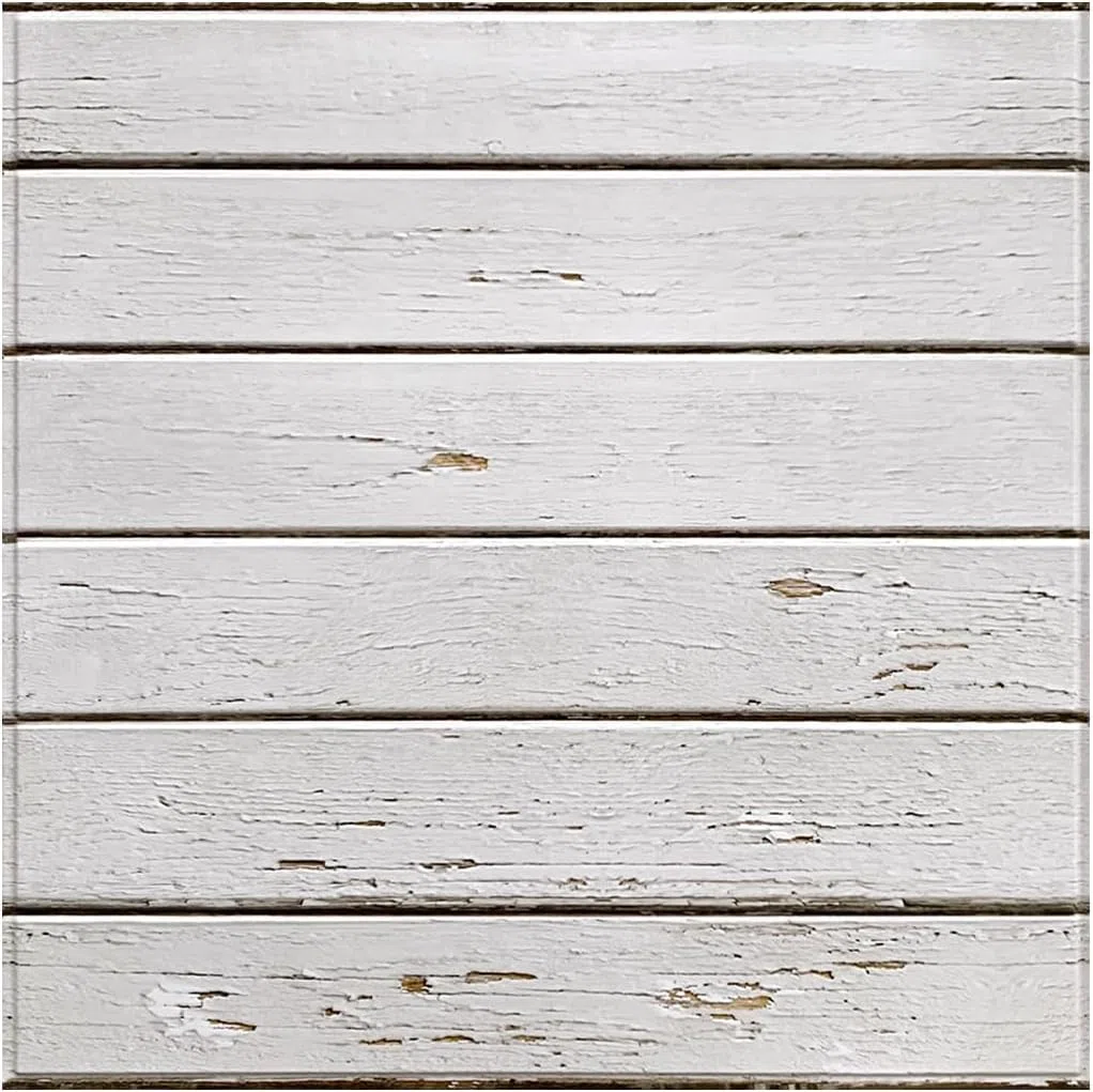 Commomy 10 Pièces Panneaux Muraux 3D Bois, Parement Mural Interieur, PVC Planches Murales Imitation Bois Mur Revêtement 30 x 30 cm, pour Salon, Chambre à coucher, Cheminée Décoration Murale