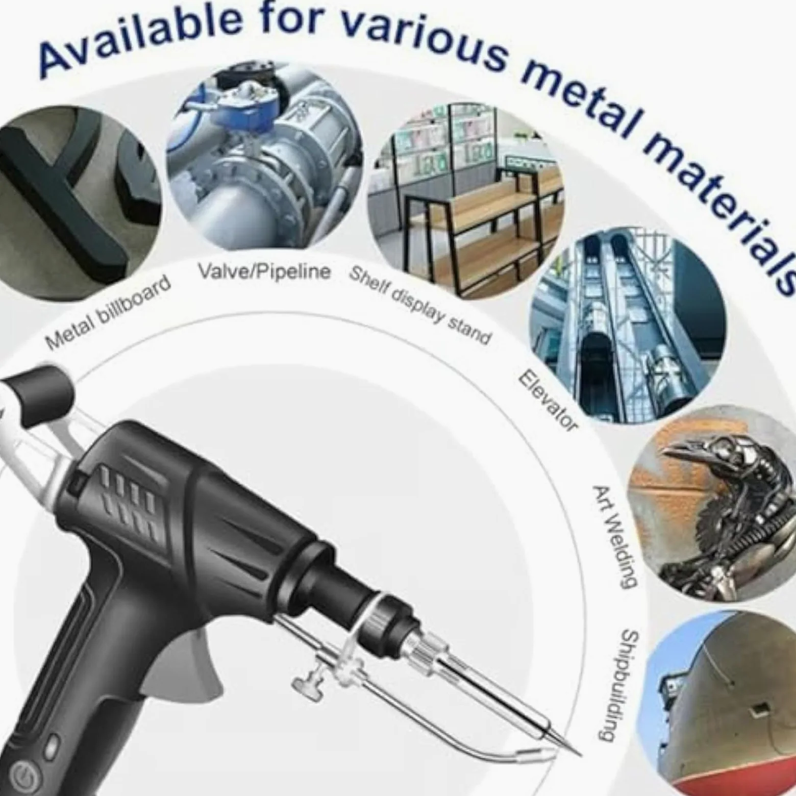 Outils de soudage laser industriels chauffés à l'intérieur, ensemble de pistolet à souder multifonction, pistolet de soudage pour métal, machines à souder automatiques filaires pour cuivre, aluminium