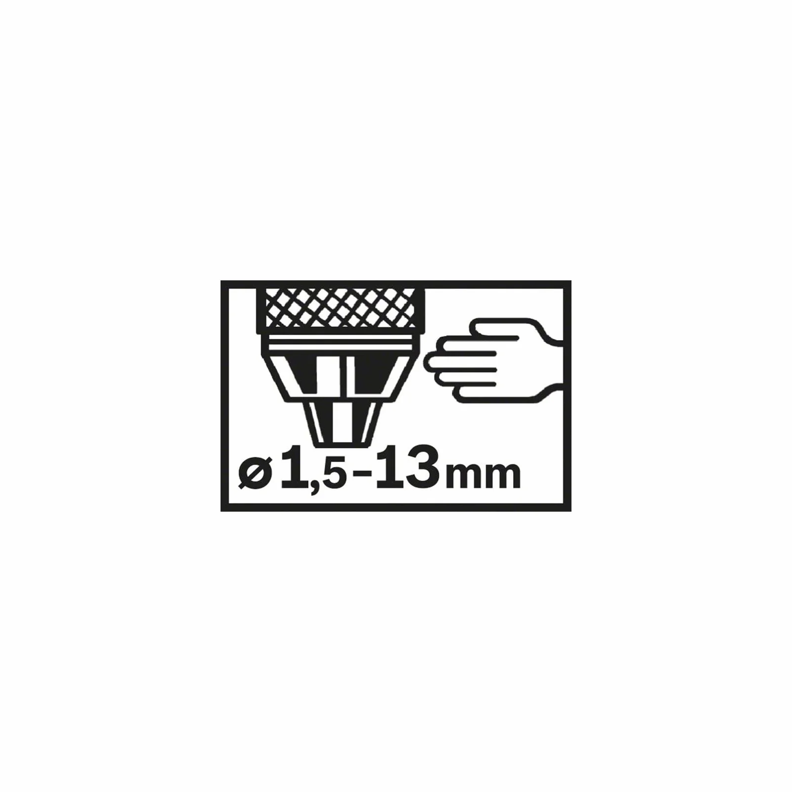 Bosch Accessories Accessoires - 2608572227 Mandrin sans clé SDS-plus 1,5-13 mm, SDS-plus