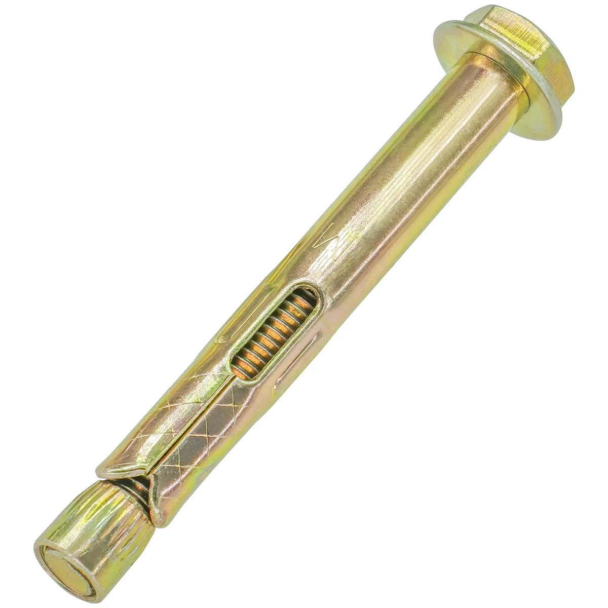 Lot de 10 boulons d'expansion hexagonaux pour fixation murale en béton et maçonnerie (M8 x 80 mm)