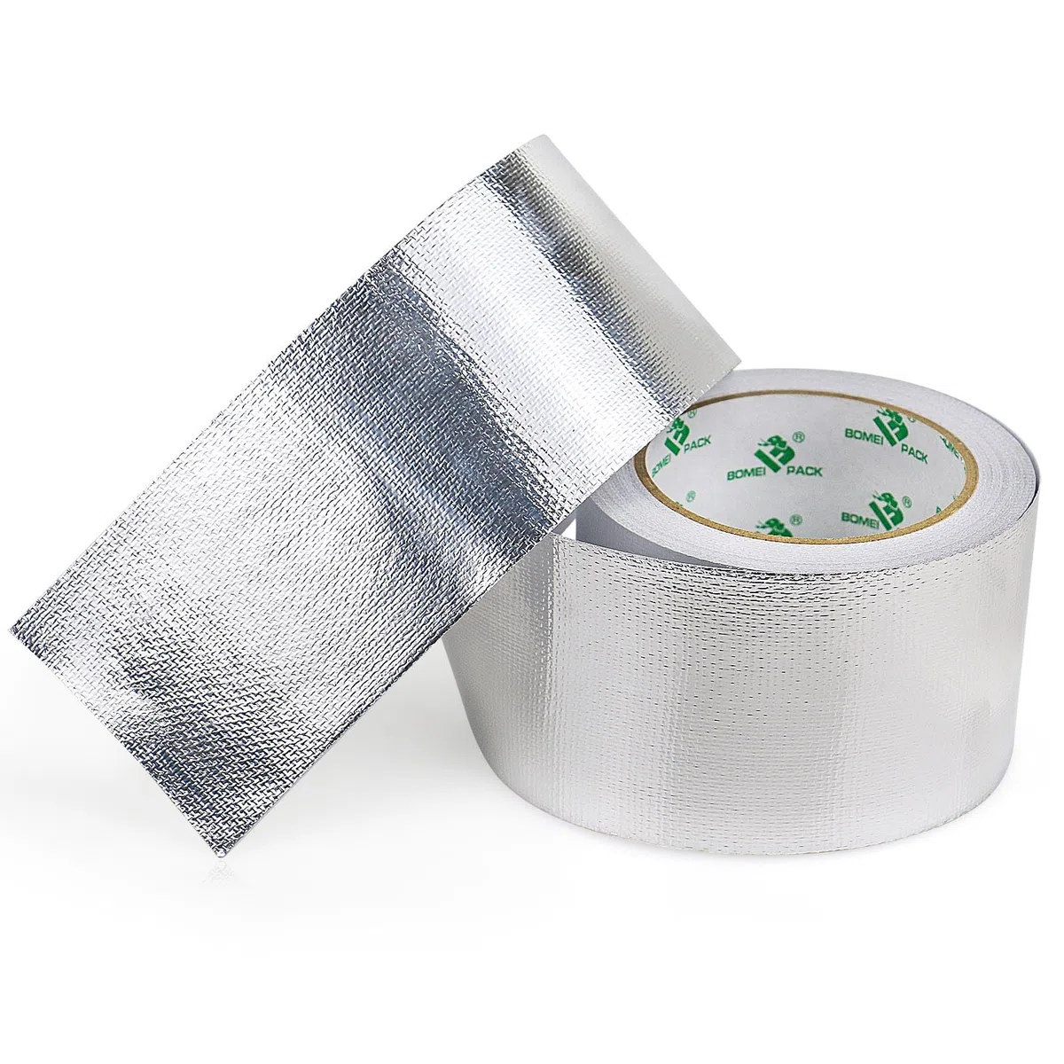 BOMEI PACK Ruban adhésif renforcé en aluminium, 75 mm x 20 m, idéal pour sceller, réparer et isoler les surfaces dans les projets