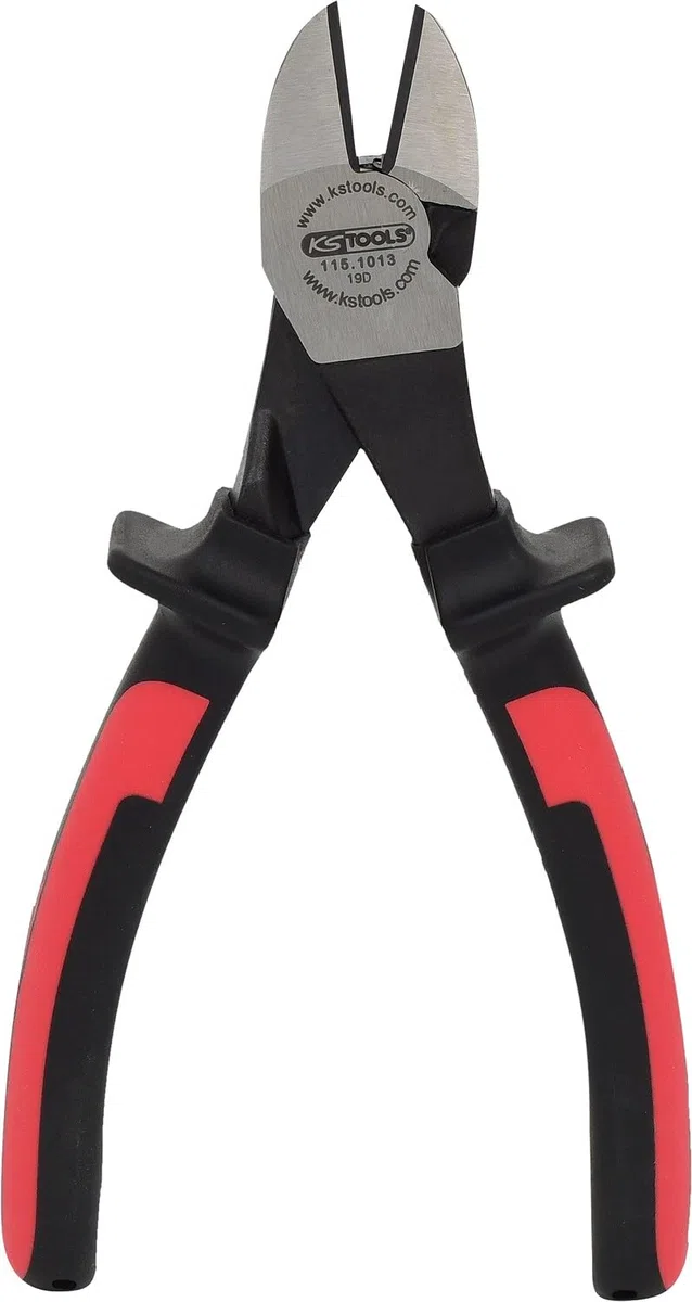 KS TOOLS 115.1013 Pince coupante de cote KS, à poignées bi-composants longueur180 mm