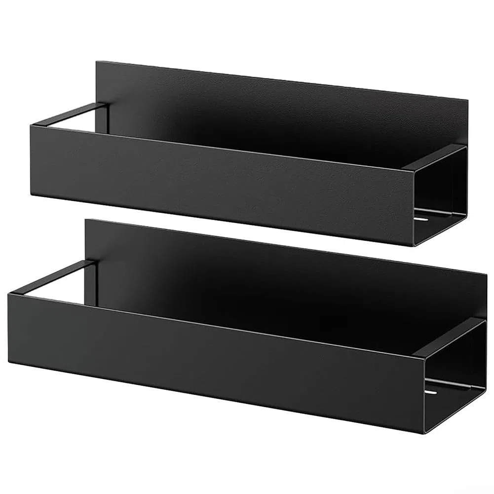 Zilimontt Lot de 2 supports magnétiques pour boîte à outils, organiseur de bouteilles en acier au carbone avec aimant puissant pour rangement de garage et d'atelier