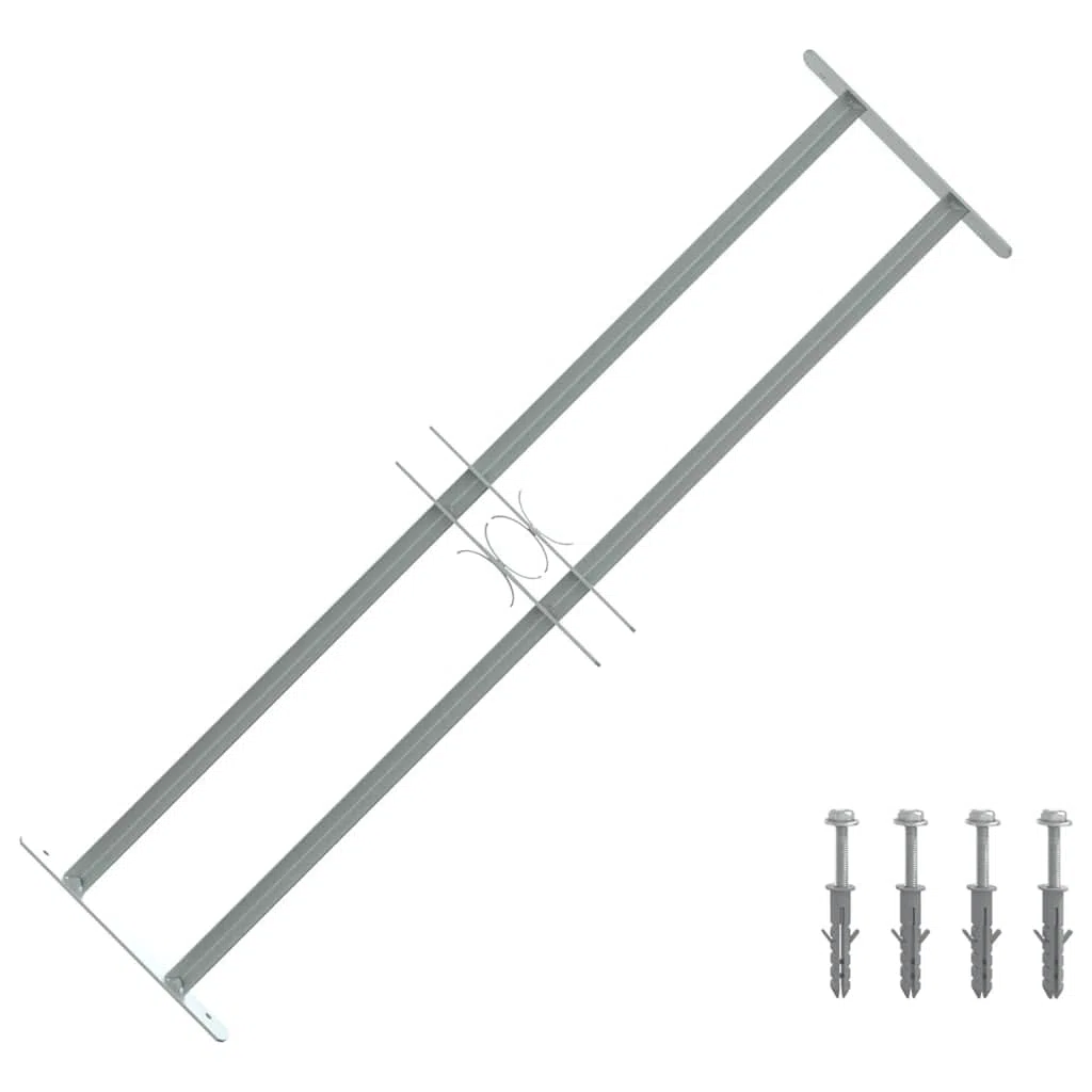 vidaXL Grille de Défense Ajustable à 2 Traverses pour Fenêtre Protection
