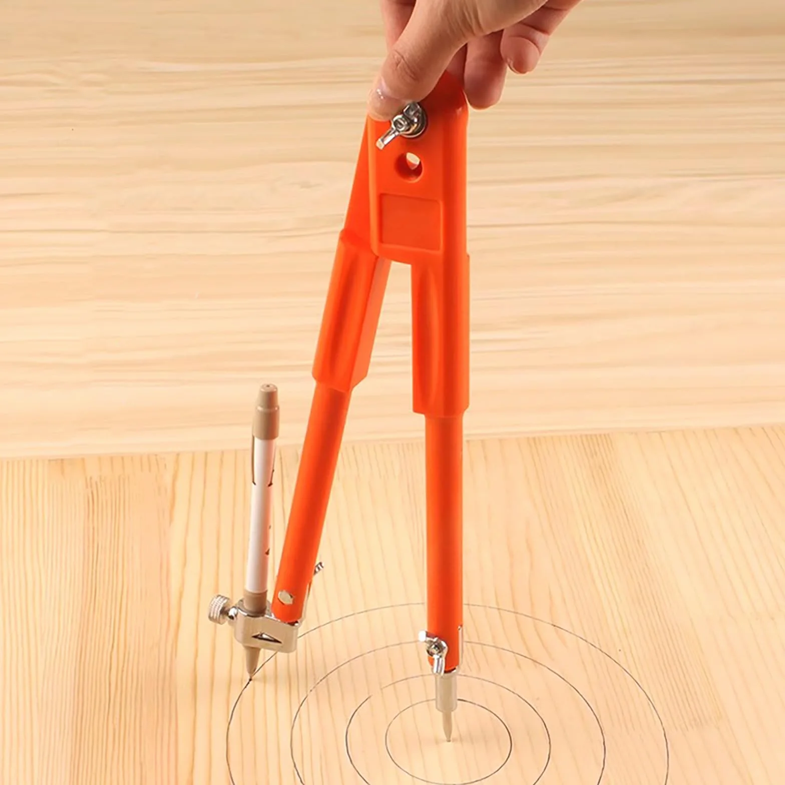 Boussole professionnelle pour le travail du bois, grande boussole, outils de charpentier pour dessin, dessin, travail du métal, 25 cm