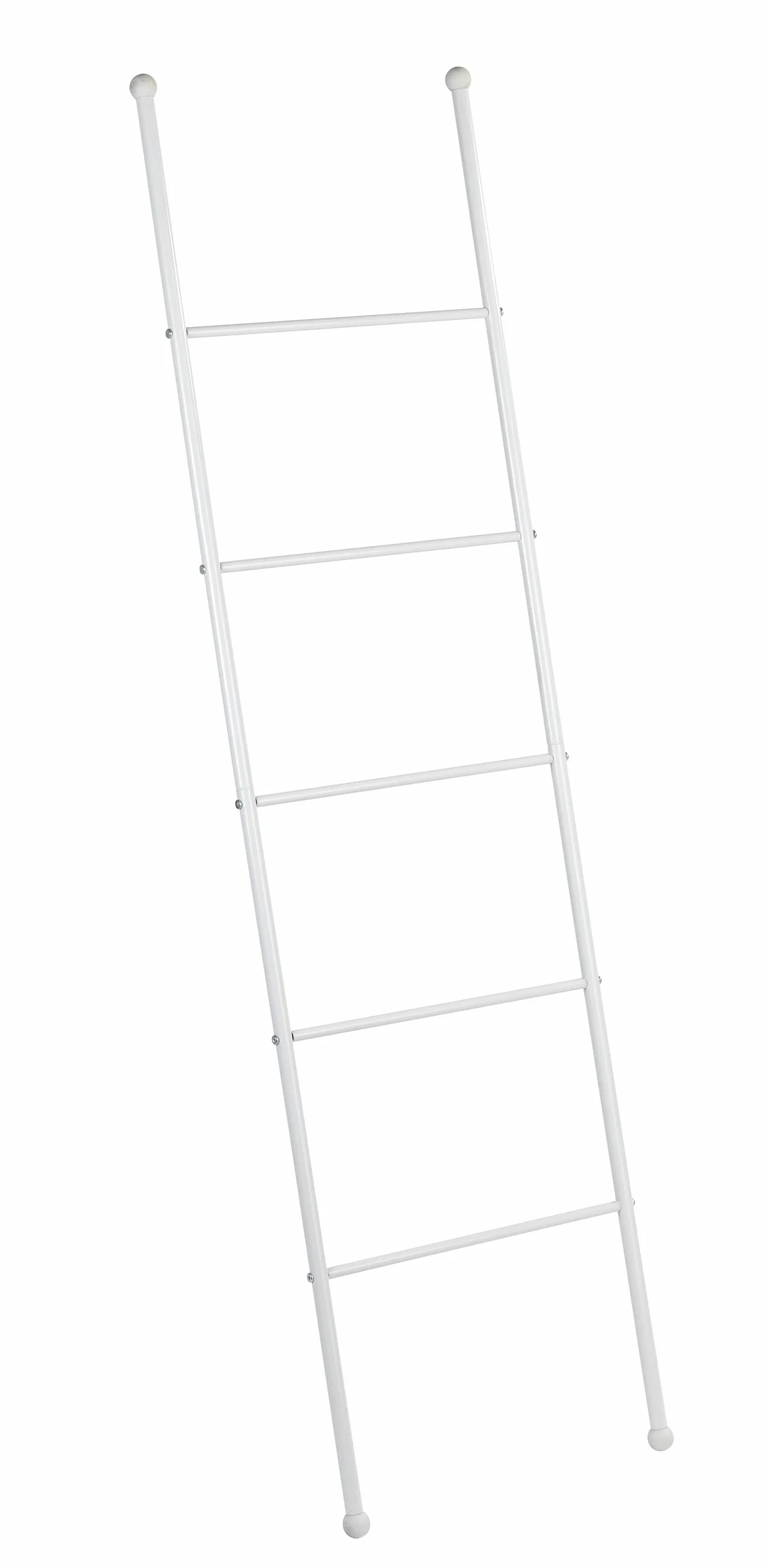 WENKO Echelle Porte Serviette Viva, Acier Blanc, 5 Niveaux, 43 x 156,5 x 3,5 cm