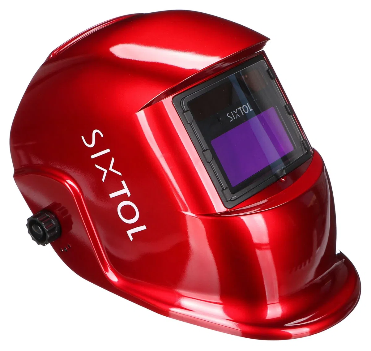 WELDING MASK 2 - Casque de soudage solaire à assombrissement automatique - Masque de soudage - Fonction ponçage - Large ombre 4/9-13 - Casque de soudage pour TIG MIG ARC - Rouge