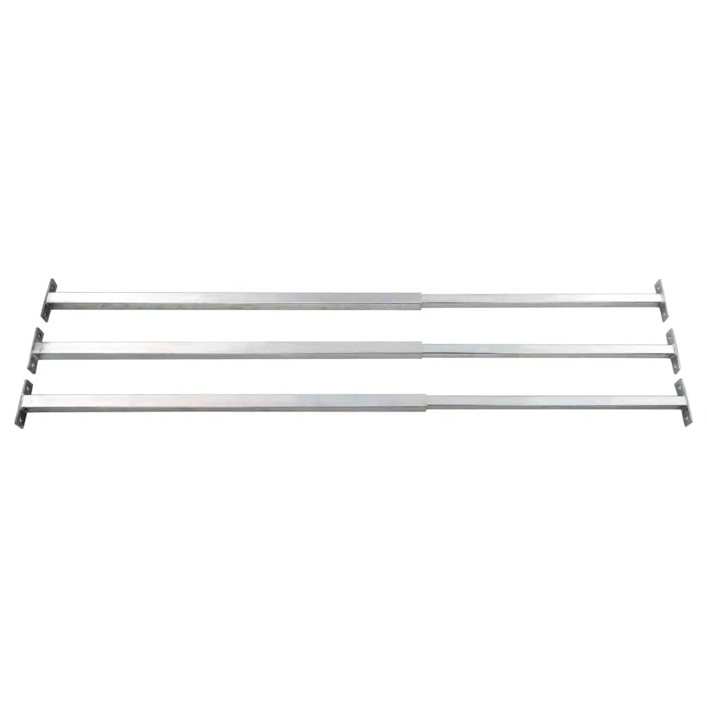 Générique Barres de fenêtre réglables de sécurité 3 pcs 710-1200 mm, Quincaillerie, Matériaux de Construction, Fenêtres, Argent, (Poids 4.62KG)