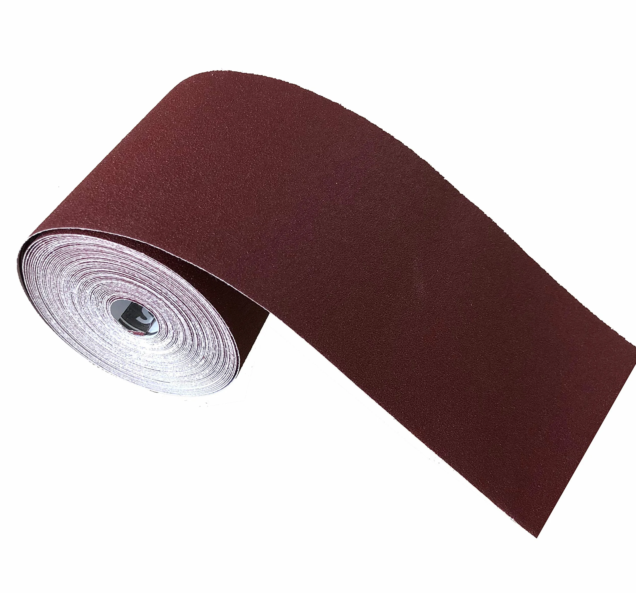 Goodway Rouleau de papier abrasif - 115 mm x 25 m - Grain 80 - Oxyde d'aluminium - Idéal pour le ponçage précis du bois et du métal