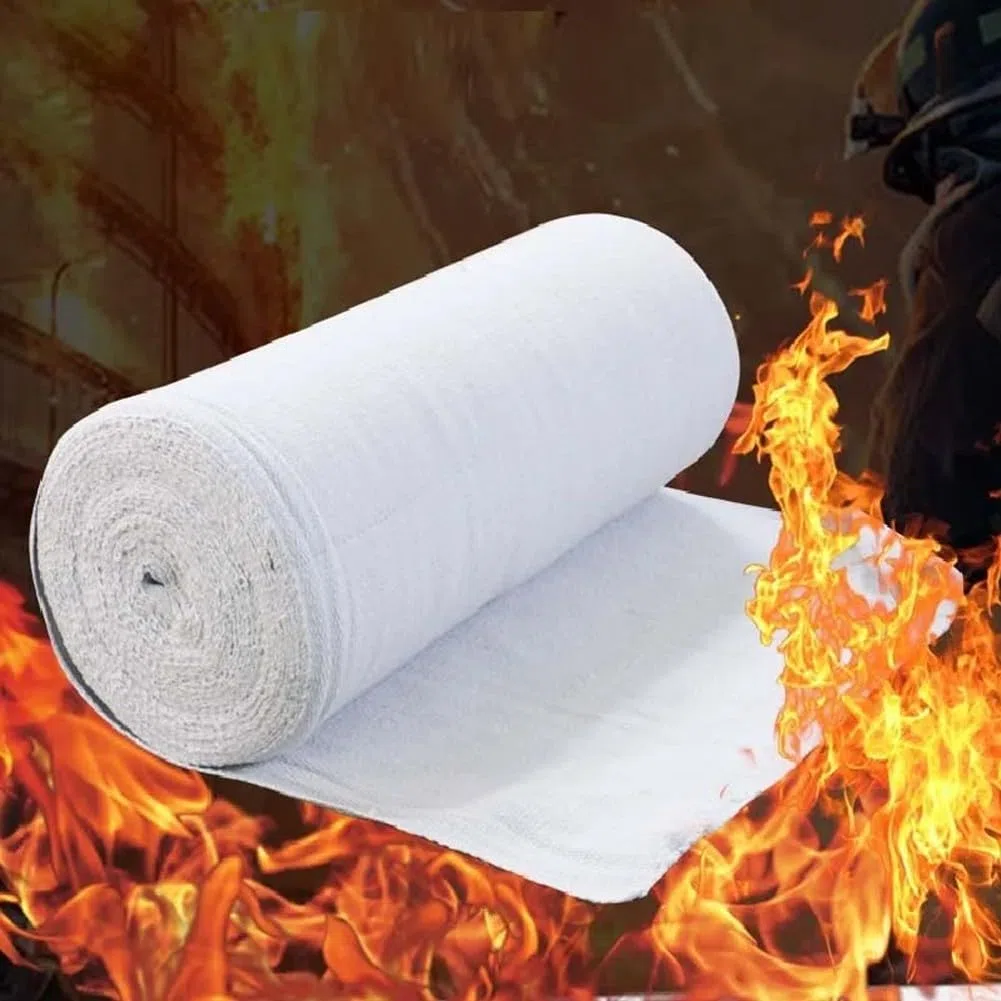 SPORTARC Couverture ignifuge résistante aux hautes températures, tissu ignifuge en fibre de céramique de 2 mm d'épaisseur, isolation thermique 1260 ℃