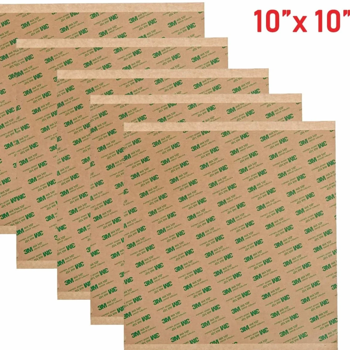 ACIT - 3M 468 MP, double face transfer, 5 feuilles (10'' 25,40 cm x 25,40 cm)